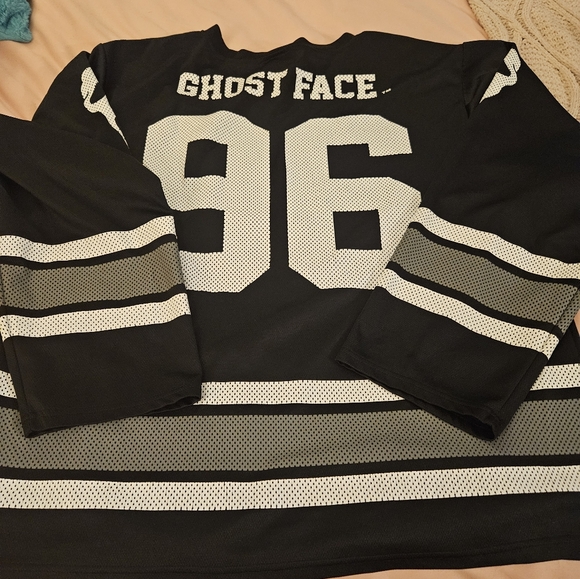 Scream Ghost Face '96 Slasher Knife Hockey Jersey Unisex Size XL - Picture 2 of 5